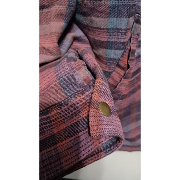 Lumberjane Chore plaid jacket soft cotton lined warm button up pockets Size M - Picture 6 of 11